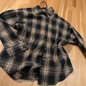 Plaid Black and Brown Men's Shirt
